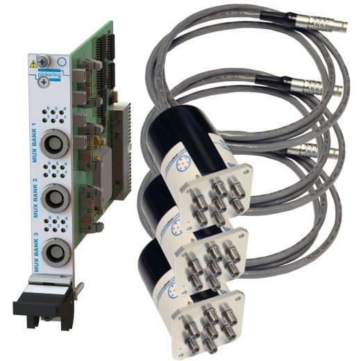 Triple SP6T,18GHz,50Ohm,PXI Multiplexer,SMA,Terminated with Remote Mount,40-785B-523-TE
